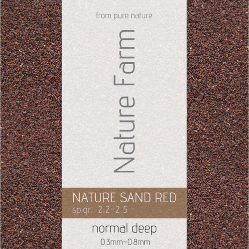 Nature Sand RED normal deep 4kg / 네이쳐 샌드 레드 노멀 딥 4kg(0.3mm~0.8mm)