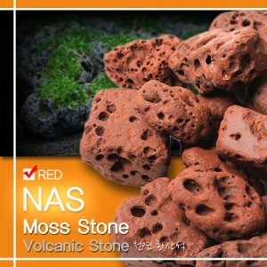 NAS 모스 스톤 레드 [모스활착용 화산석] 1kg